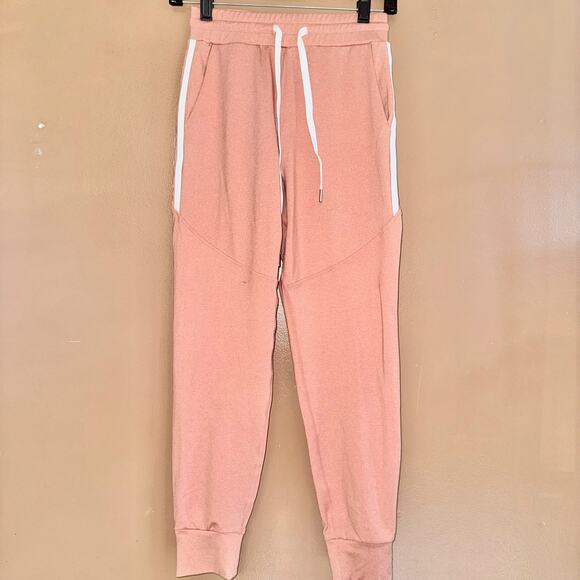 BuffBunny Women's Stripe Jogger Cider Stretch Pockets Pants - Size Small - Picture 1 of 12